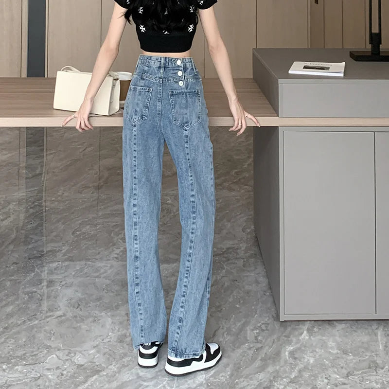 Baggy Jeans Woman Wide Pants Cowboy Pants for Women Clothing Y2k Jeans Women's Clothing High Waisted Jeans Woman Clothes