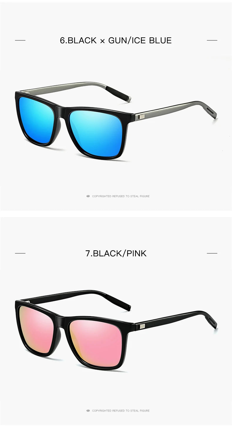 Men's Designer Sunglasses Polarized TR90 UV400 Protection Sun Glasses Fashion Classic Outdoor Driving Eyewear for Male