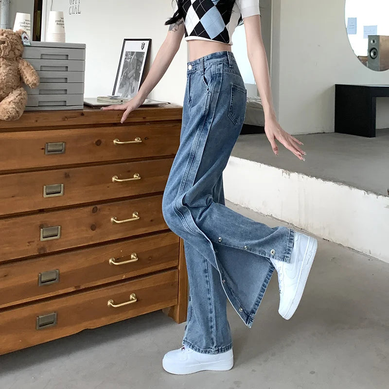 Baggy Jeans Woman Wide Pants Cowboy Pants for Women Clothing Y2k Jeans Women's Clothing High Waisted Jeans Woman Clothes