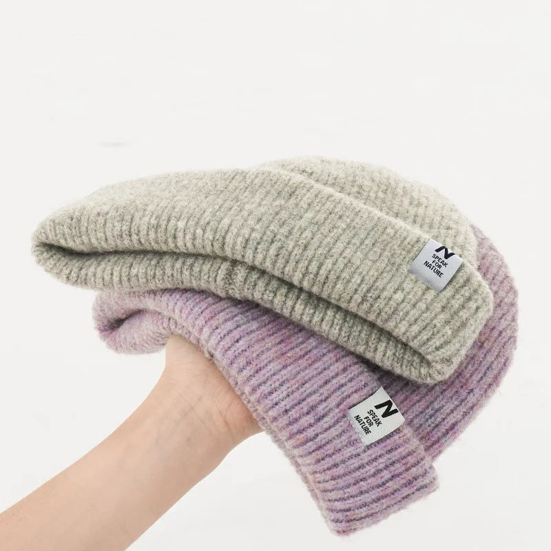 Naturehike Unisex Flanging Flower Yarn knitted Hat Man Winter Warm Hats Difficult Pilling Windproof Woman's Outdoor Cap Hikking