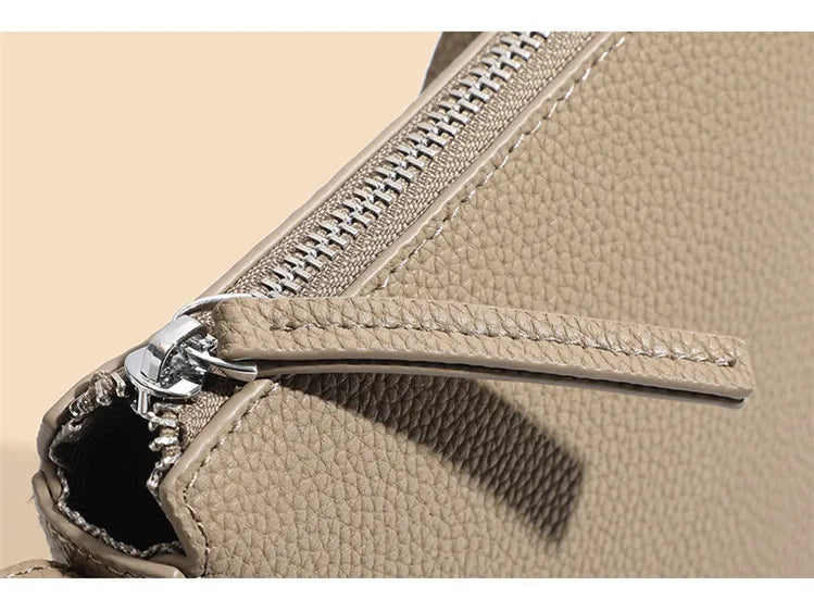 Genuine Leather Real Cowhide Women's Versatile Fashion Phone Bag Women Messenger Bag Small Shoulder Bag Crossbody Bags for Women