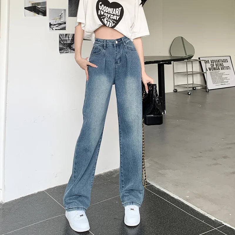 Baggy Jeans Woman Wide Pants Cowboy Pants for Women Clothing Y2k Jeans Women's Clothing High Waisted Jeans Woman Clothes