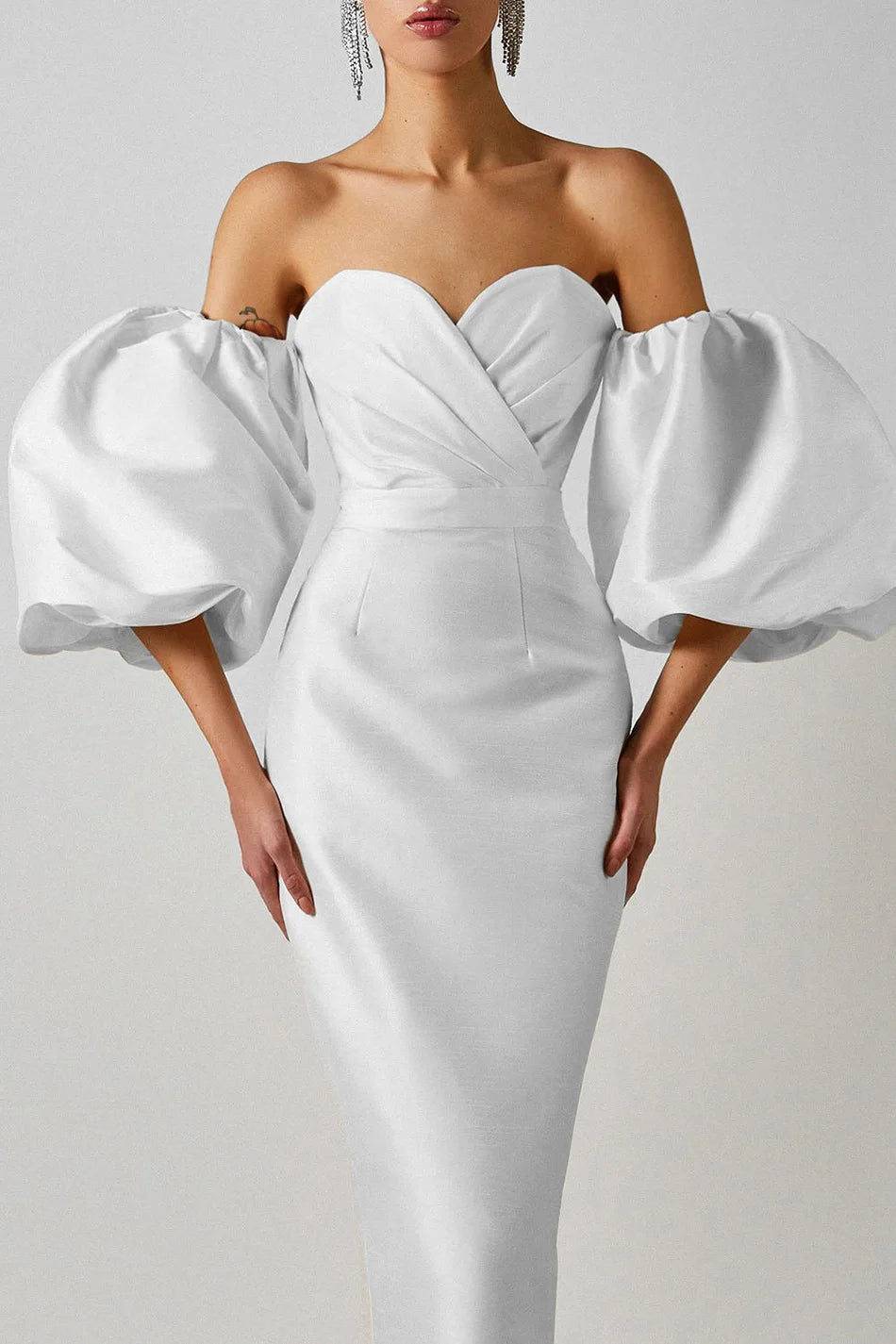 2022 New Women Fashion Off Shoulder Black Dress Sexy Lantern Sleeve Pink Club Celebrity Evening Designer Elegant Party Dresses