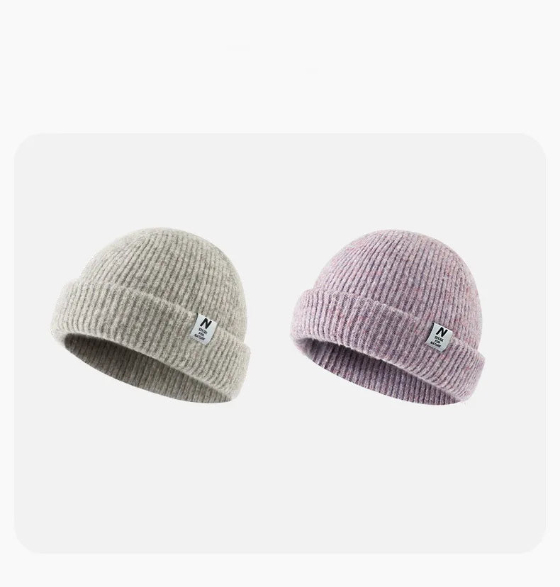 Naturehike Unisex Flanging Flower Yarn knitted Hat Man Winter Warm Hats Difficult Pilling Windproof Woman's Outdoor Cap Hikking