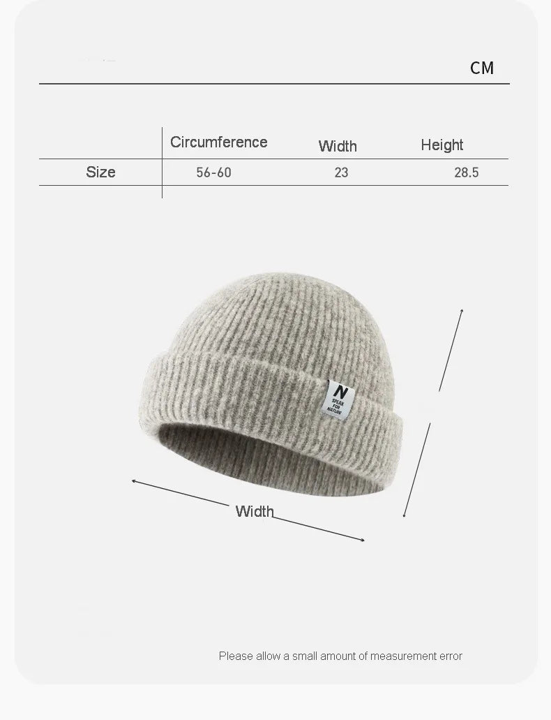 Naturehike Unisex Flanging Flower Yarn knitted Hat Man Winter Warm Hats Difficult Pilling Windproof Woman's Outdoor Cap Hikking