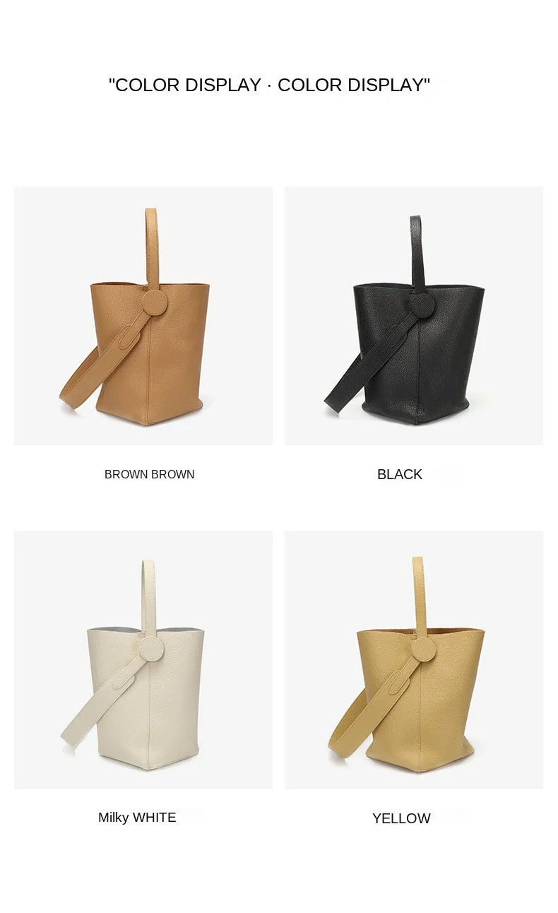 Commuter female package 2025 new oblique design senior feeling handbags women's shoulder bag, small hand-held tote bag bucket