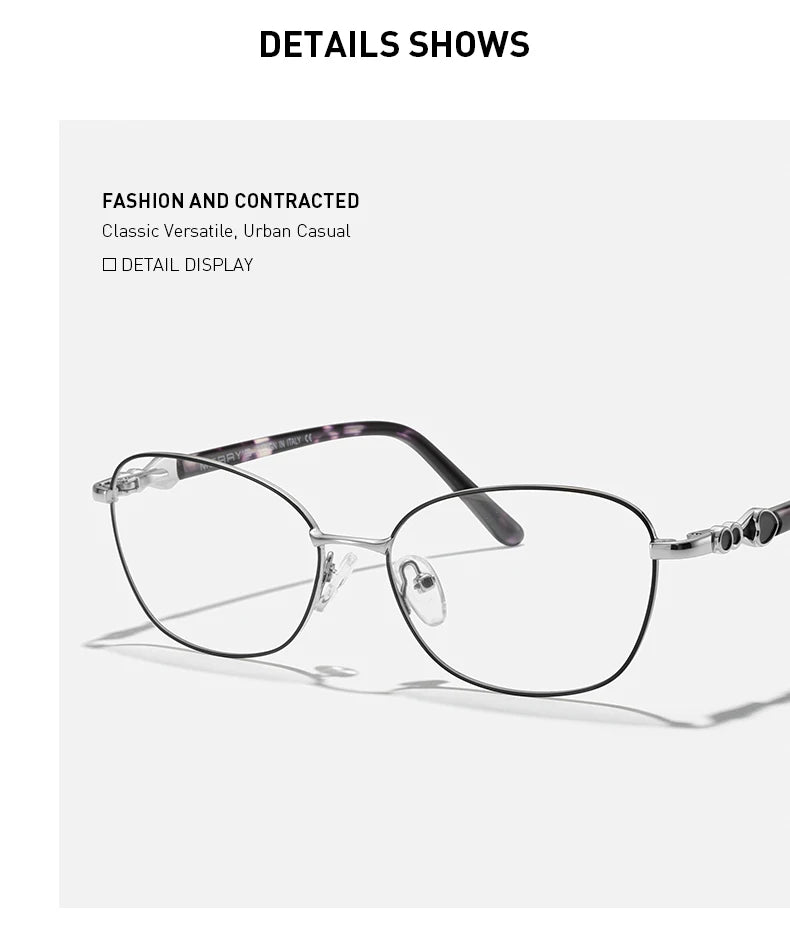 MERRYS DESIGN Women Classic Retro Glasses Frame Oval Fashion Glasses Myopia Prescription Eyeglasses Heart Shape Legs S2717