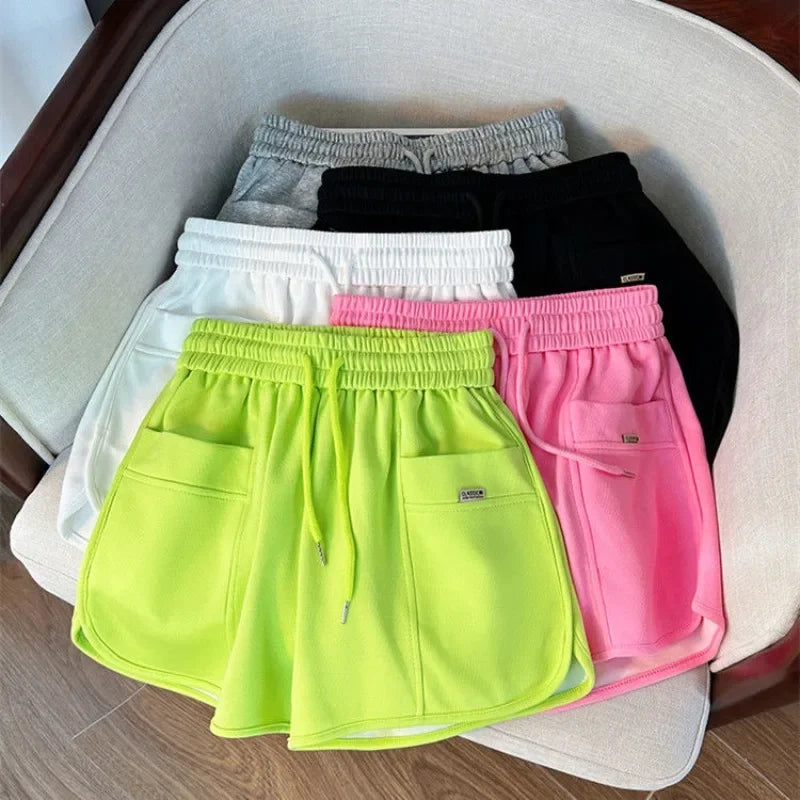 Shorts for Women Home Short Pants Woman New In Comfy Wholesale Korean Style Harajuku Fashion Kpop Jorts Design Elasticty To Wear
