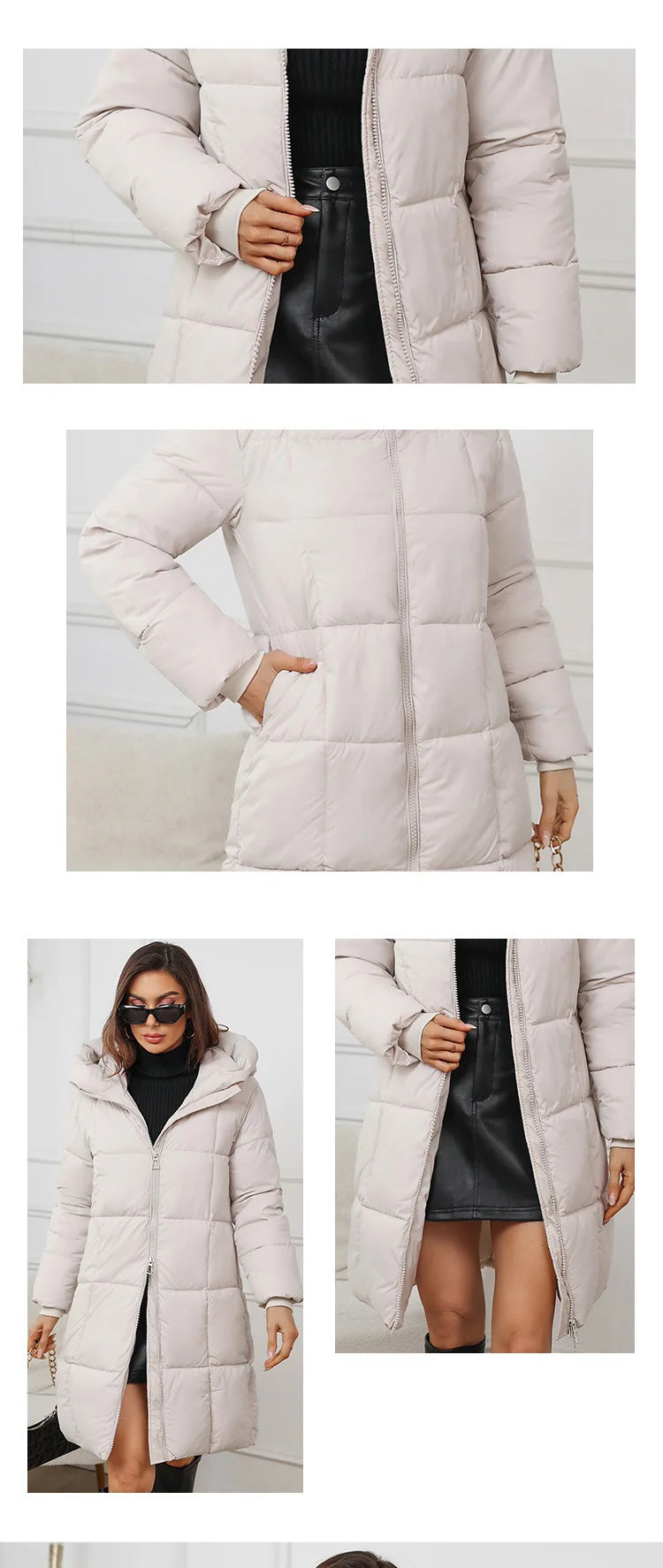 Women Long Coat 2024 New Autumn Winter Parkas Female Thick Down Cotton Coat Femme Casual Short Warm Thick Outerwear Ladies Top