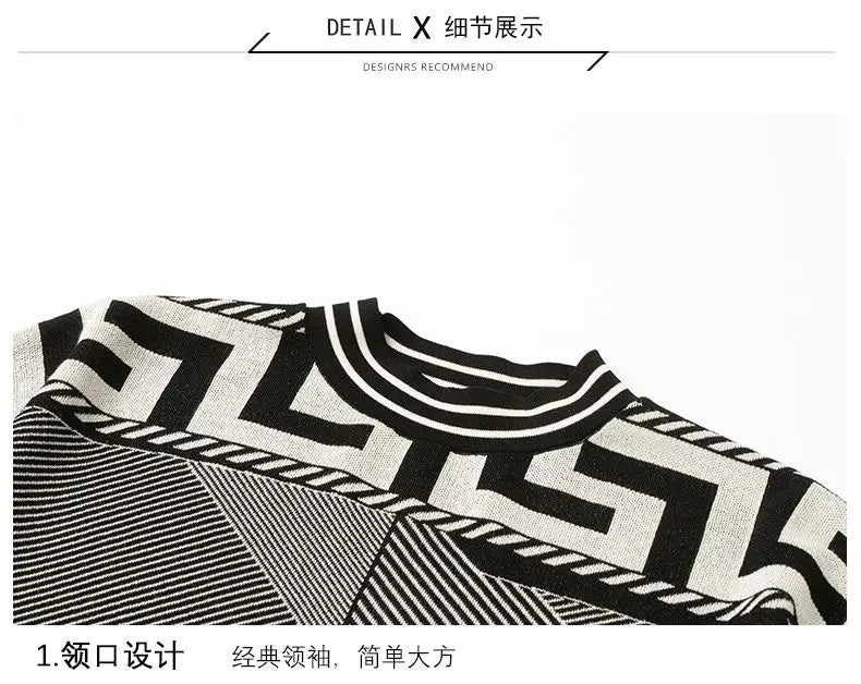 Two piece Women's Knitwear Casual Sets 2025 Spring Autumn New Loose Fashion Temperament Pullover Tops+Wide leg Pants Female