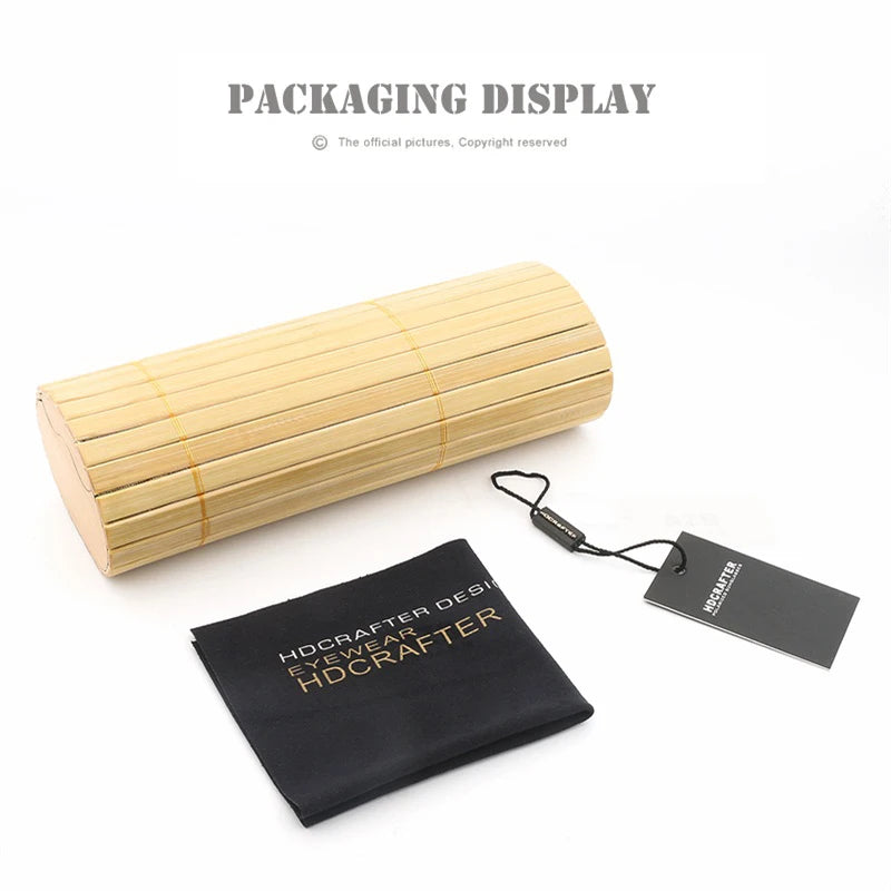 HDCRAFTER Wood Myopia Optical Glasses Frame Men Women Rx Prescription Eyeglasses Frames Clear Lens Spectacles Korea Eyewear 2020