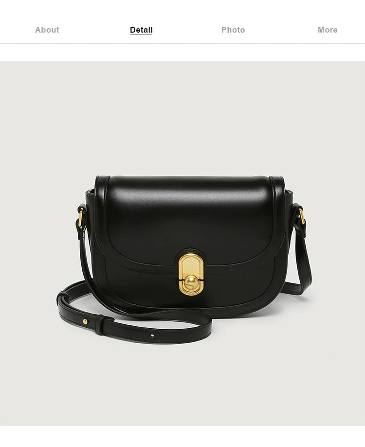 This Year's New Niche Bag Female Light Luxury Retro Single Shoulder Crossbody Saddle Bag Trend Luxury Designer Handbag