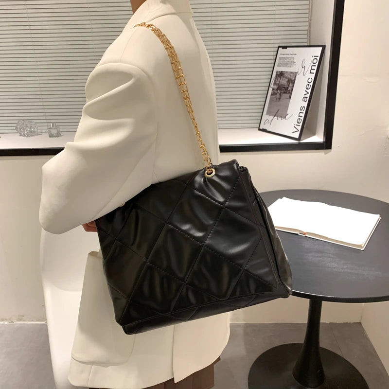 Small Bag For Women Pu Leather Chain Quilted Handbag Designer Shoulder Bags Small Bags For Women Purses Fashion Leather Lightwei