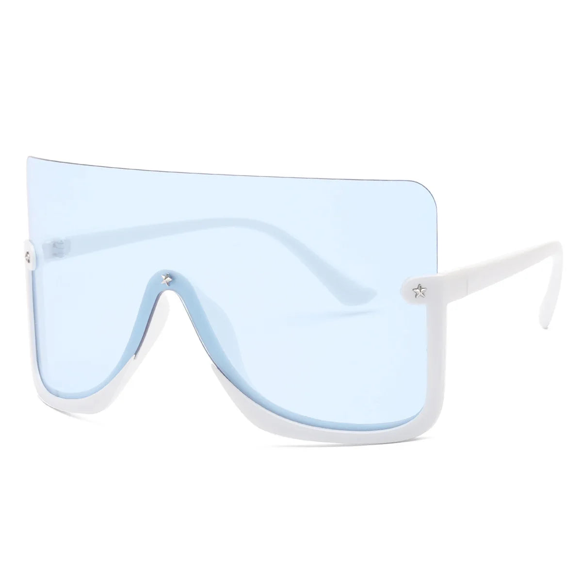 2021 New Big Face Mask Sunglasses Windshield Multicolor Sunglasses Men and Women European and American Cross border Sunglasses