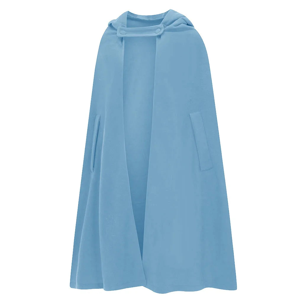 Red Cloak Women Outwear Hooded Coat Thin Vintage Gothic Medieval Cape Poncho Casual Maxi Long Cardigan for Spring Autumn