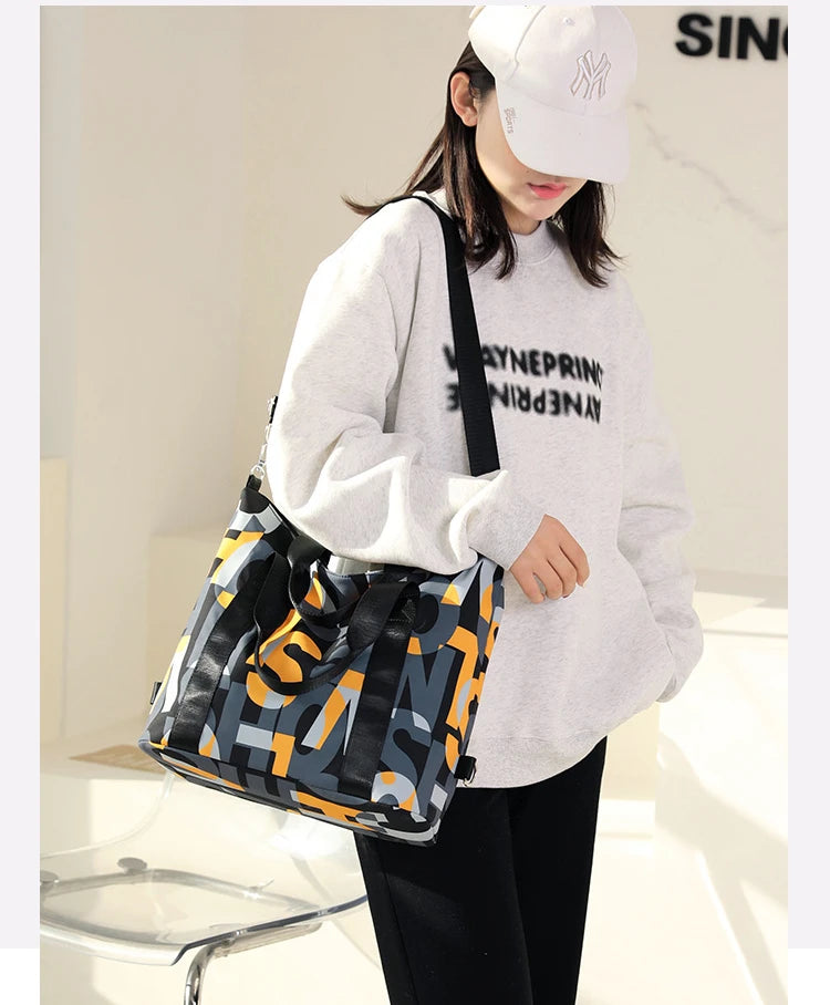 Women's Messenger Bags Waterproof Nylon Shoulder Totes High Quality Large Handbag Female Travel One Shoulder Crossbody Bags