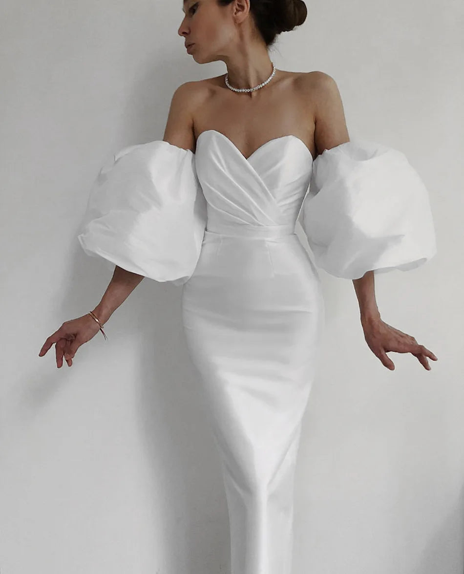 2022 New Women Fashion Off Shoulder Black Dress Sexy Lantern Sleeve Pink Club Celebrity Evening Designer Elegant Party Dresses