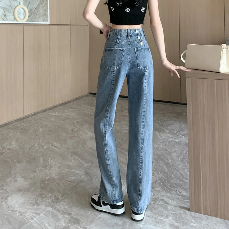 Baggy Jeans Woman Wide Pants Cowboy Pants for Women Clothing Y2k Jeans Women's Clothing High Waisted Jeans Woman Clothes
