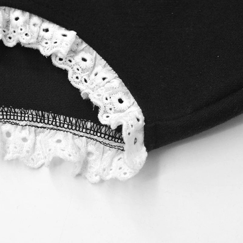 Sexy A-LINE Dress Women New Autumn Fashion Streetwear O-Neck Lace Slim Black Dress Female Clubwear Elegant Party Mini Dresses