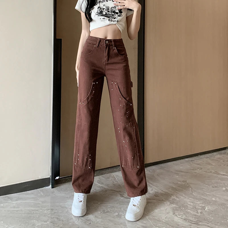 Baggy Jeans Woman Wide Pants Cowboy Pants for Women Clothing Y2k Jeans Women's Clothing High Waisted Jeans Woman Clothes
