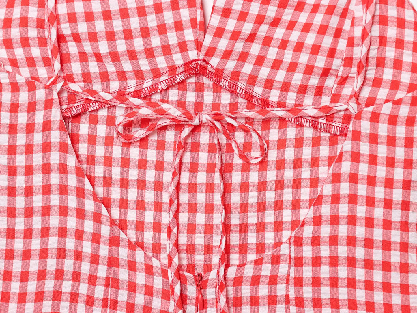 Summer 2025 Slit Backless MIDI Dress Grid Point Print Sexy V-Neck Charming Woman Clothing with High Thigh Split