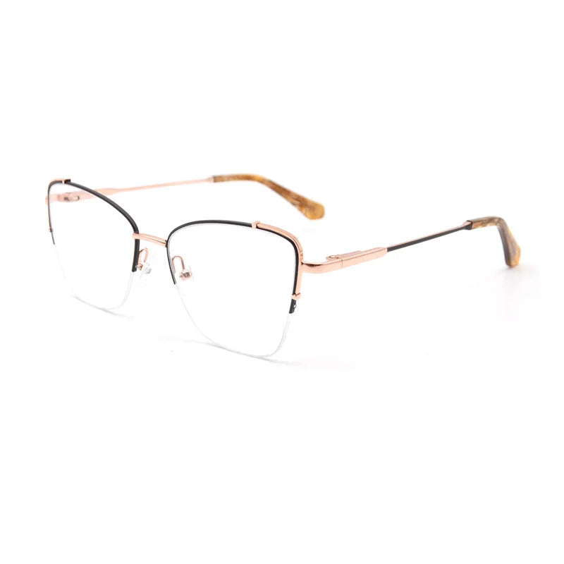 KANDREA Metal Glasses Frame Women Fashion Retro Square Myopia Optical Prescription Eyeglasses Female Spectacle Eyewear TL6322