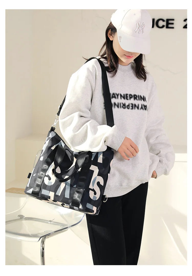 Women's Messenger Bags Waterproof Nylon Shoulder Totes High Quality Large Handbag Female Travel One Shoulder Crossbody Bags