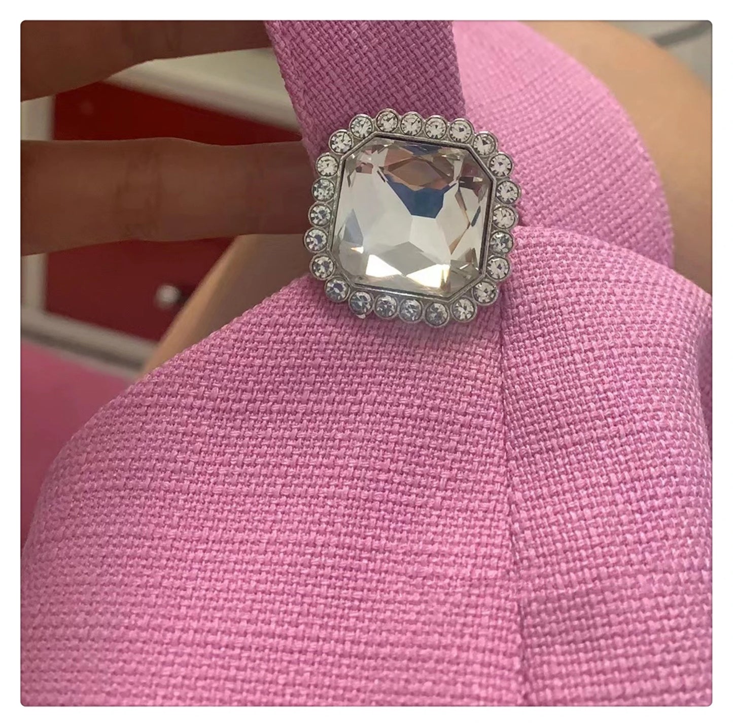 Aoi Summer Y2k Women 2 Piece Suit French Back Bowknot Collar Luxury Diamond Spaghetti Vestidos Sexy Strap Camisole+Shorts Set