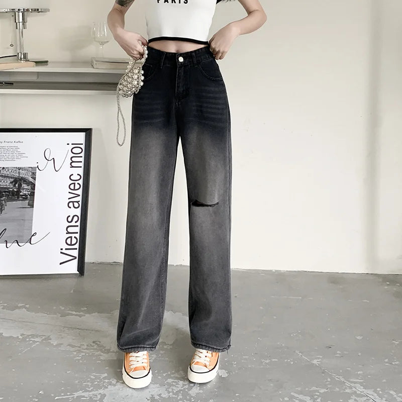 Baggy Jeans Woman Wide Pants Cowboy Pants for Women Clothing Y2k Jeans Women's Clothing High Waisted Jeans Woman Clothes