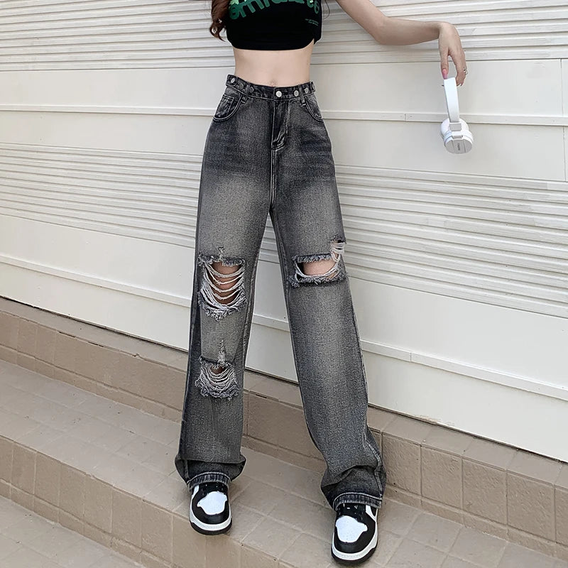 Baggy Jeans Woman Wide Pants Cowboy Pants for Women Clothing Y2k Jeans Women's Clothing High Waisted Jeans Woman Clothes