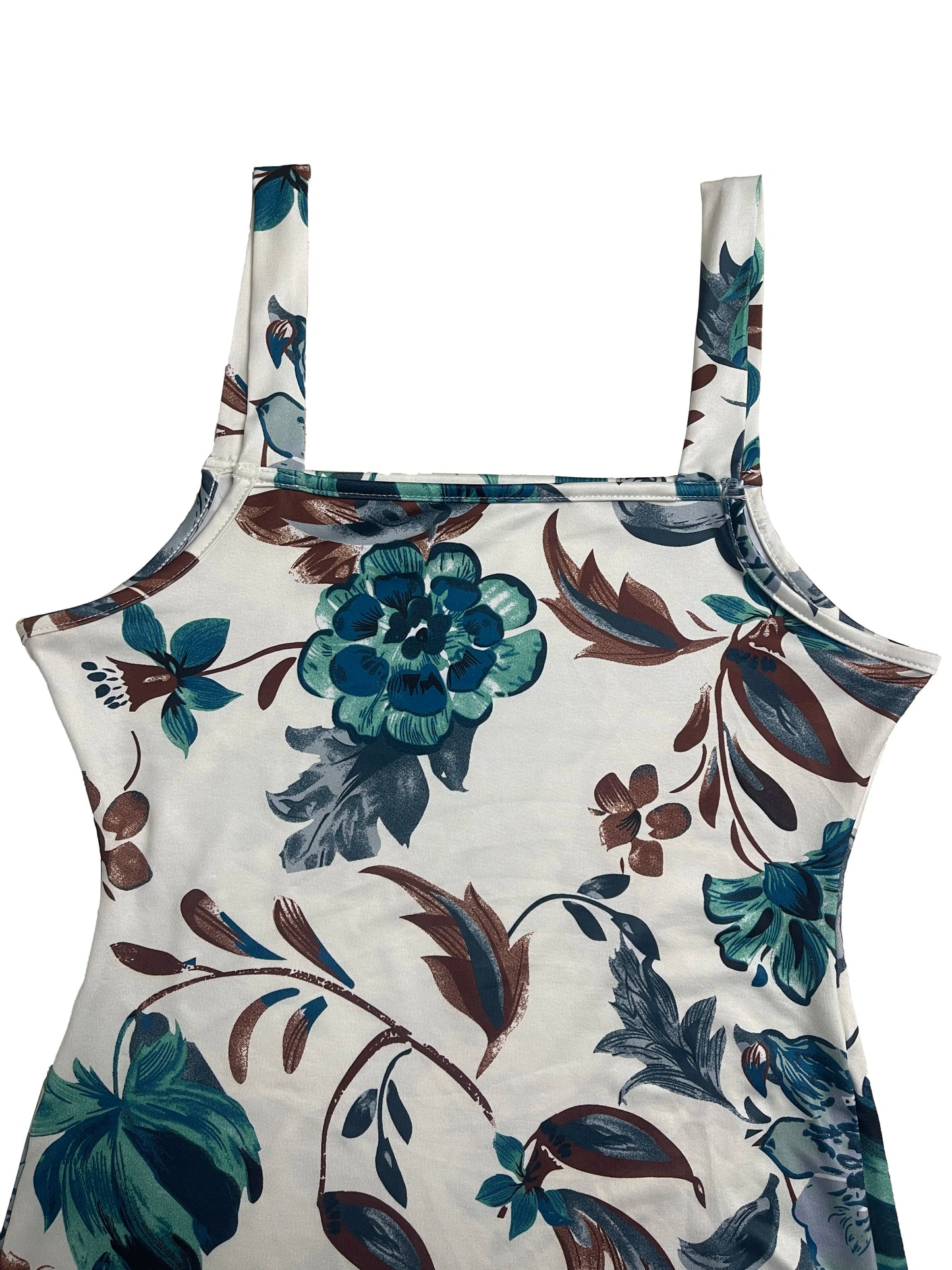 Elegant western style fashion printed dress with a waist-cinching one-shoulder strap and a hip-hugging long skirt for women; flo